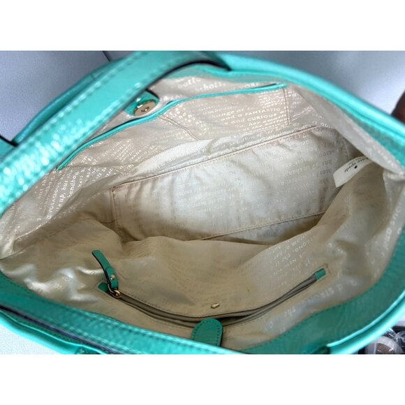 Kate Spade Veranda Place Evie Patent Leather Shoulder Bag in Fresh Air - Picture 7 of 11